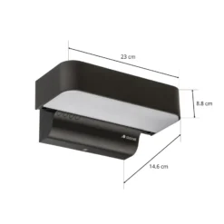 STEINEL L 800 C aplique de exterior abajo antracita