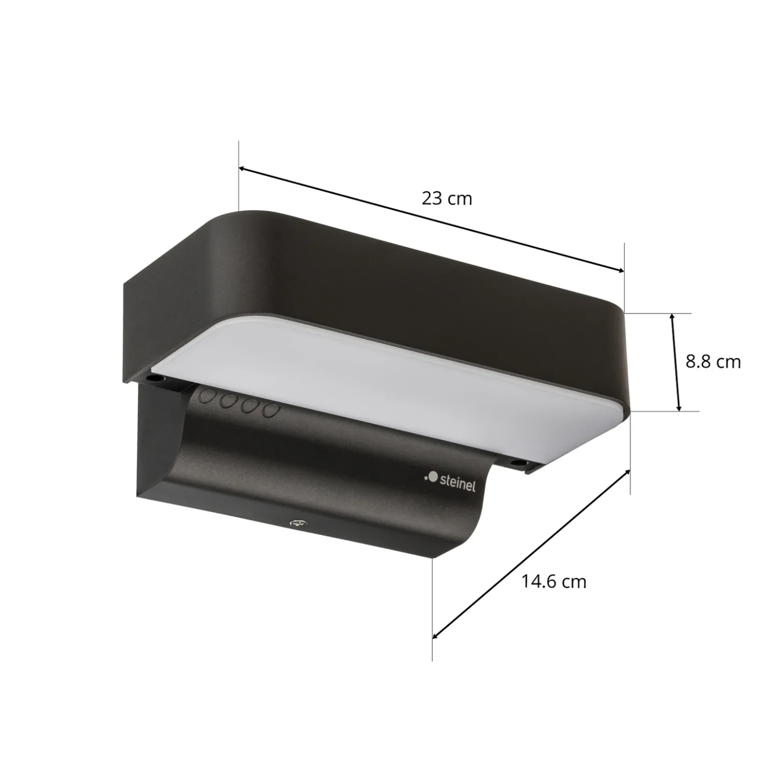 STEINEL L 800 C aplique de exterior abajo antracita