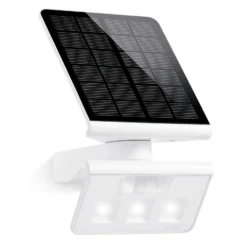 STEINEL Lámpara LED solar XSolar L-S One, blanca, sensor