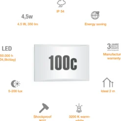 STEINEL L 1 N aplique con número de casa IP54