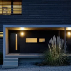 STEINEL L 240 S Aplique de pared LED con sensor, acero inoxidable