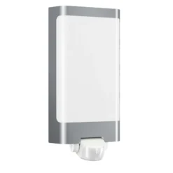 STEINEL L 240 S Aplique de pared LED con sensor, acero inoxidable