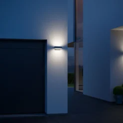 STEINEL L 810 S Aplique de pared LED, negro mate