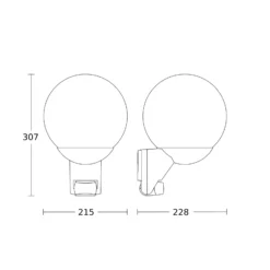 STEINEL L 585 S aplique exterior sensor antracita