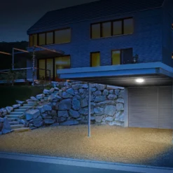 STEINEL Vario Quattro S lámpara de techo para exterior blanca