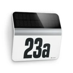 STEINEL XSolar LH-N Lámpara LED para números de casa, acero inoxidable