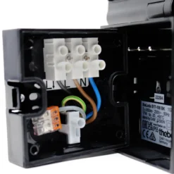 Theben Aplique LED para exterior theLeda S17-100, negro Sensor