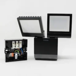 Theben Aplique LED para exterior theLeda S17-100, negro Sensor