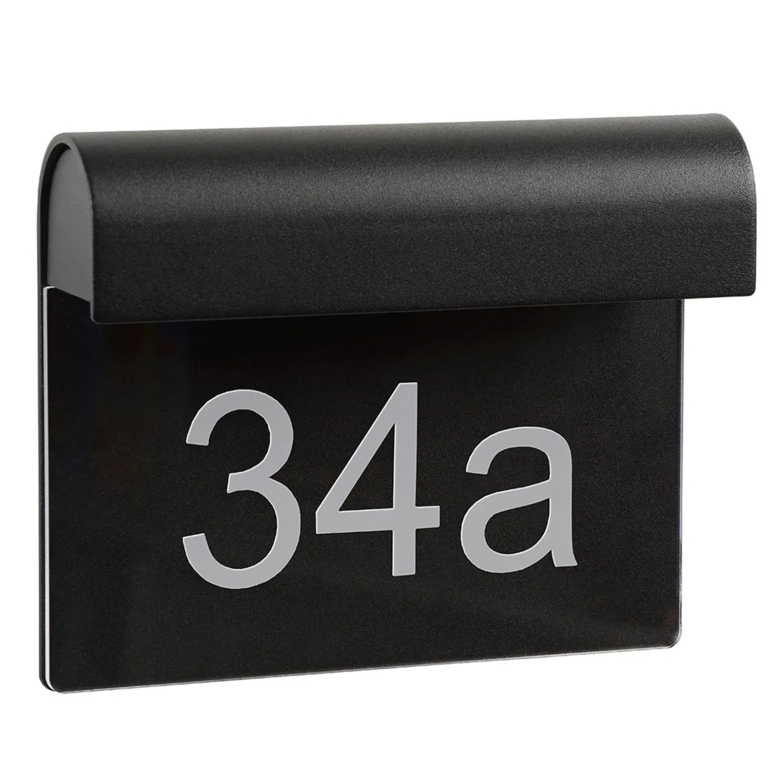 THESI Aplique con número de casa LED, negro