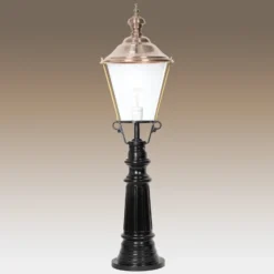 Timor bolardo luminoso, negro