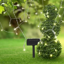 Tiras de luces solares Ece transparente 20 metros