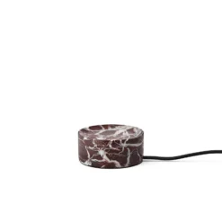 Trip LED lámpara de mesa recargable, rojo / blanco, mármol, vidrio, IP44