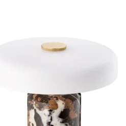 Trip LED lámpara de mesa recargable, color / blanco, mármol, vidrio, IP44