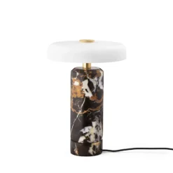 Trip LED lámpara de mesa recargable, color / blanco, mármol, vidrio, IP44