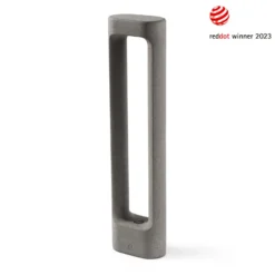 Tótem luminoso LED, gris, hormigón, altura 61,1 cm