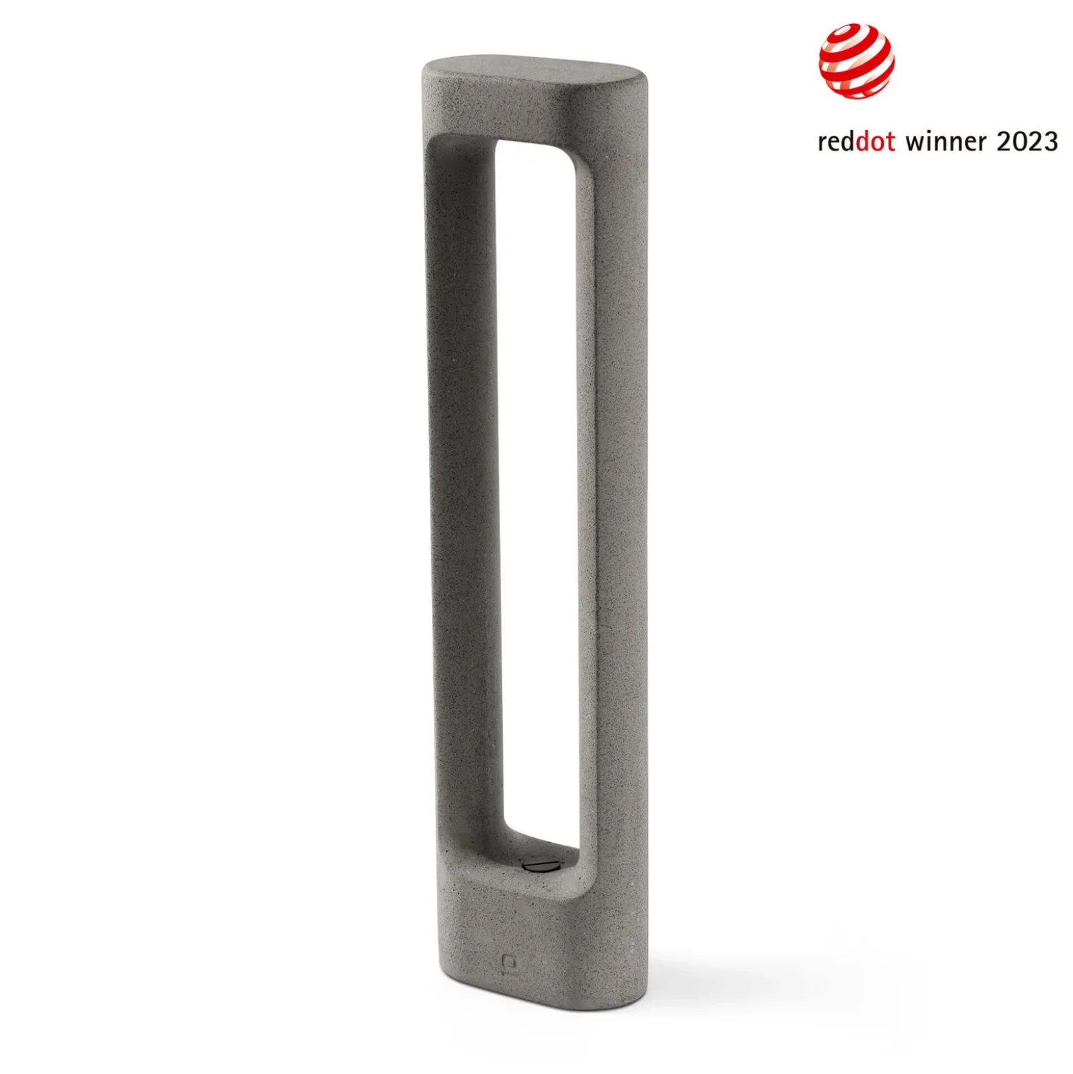 Tótem luminoso LED, gris, hormigón, altura 61,1 cm