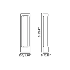 Tótem luminoso LED, gris, hormigón, altura 61,1 cm