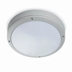 Yen plafón para exterior, gris claro, Ø 28 cm, E27
